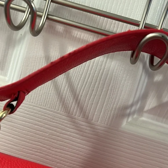 Betsy Johnson Red Animal Print Bow Satchel - Picture 13 of 14